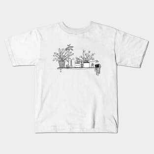 Houseplant Shelfie Kids T-Shirt